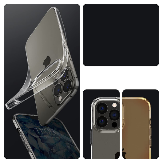 Spigen Liquid Crystal iPhone 13 Pro Hoesje Transparant afbeelding 5