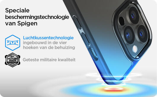 Spigen Ultra Hybrid Apple iPhone 13 Pro Hoesje Transparant/Zwart afbeelding 6