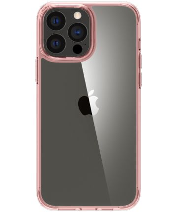 Spigen Ultra Hybrid Apple iPhone 13 Pro Hoesje Transparant/Roze Hoesjes