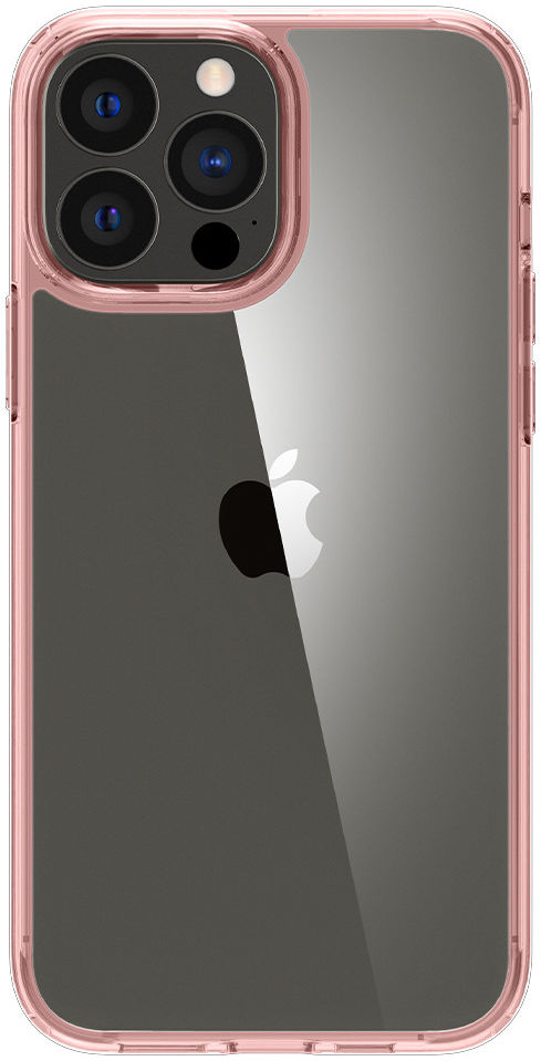 Spigen Ultra Hybrid Apple iPhone 13 Pro Hoesje Transparant/Roze afbeelding 1