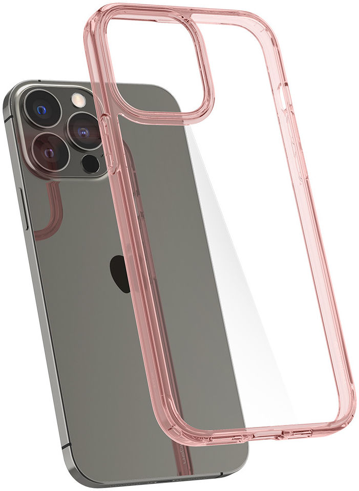 Spigen Ultra Hybrid Apple iPhone 13 Pro Hoesje Transparant/Roze afbeelding 2