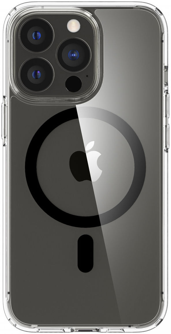 Spigen Ultra Hybrid iPhone 13 Pro Hoesje MagSafe Transparant/Zwart afbeelding 2