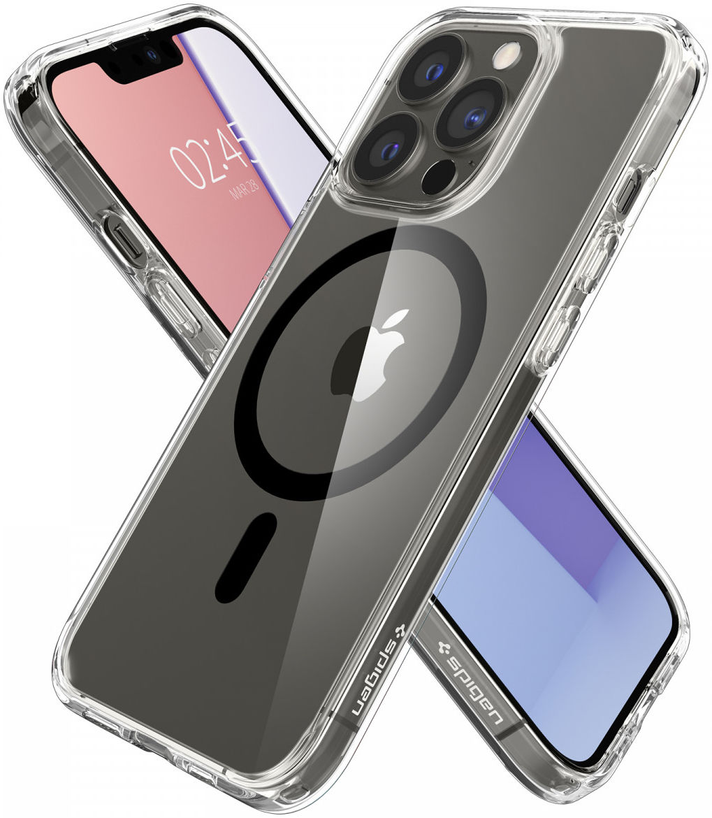 Spigen Ultra Hybrid iPhone 13 Pro Hoesje MagSafe Transparant/Zwart afbeelding 4