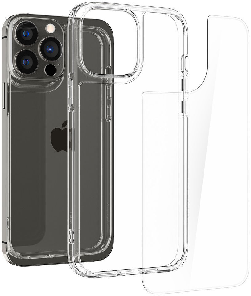 Spigen Quartz Hybrid Apple iPhone 13 Pro Hoesje Transparant afbeelding 3