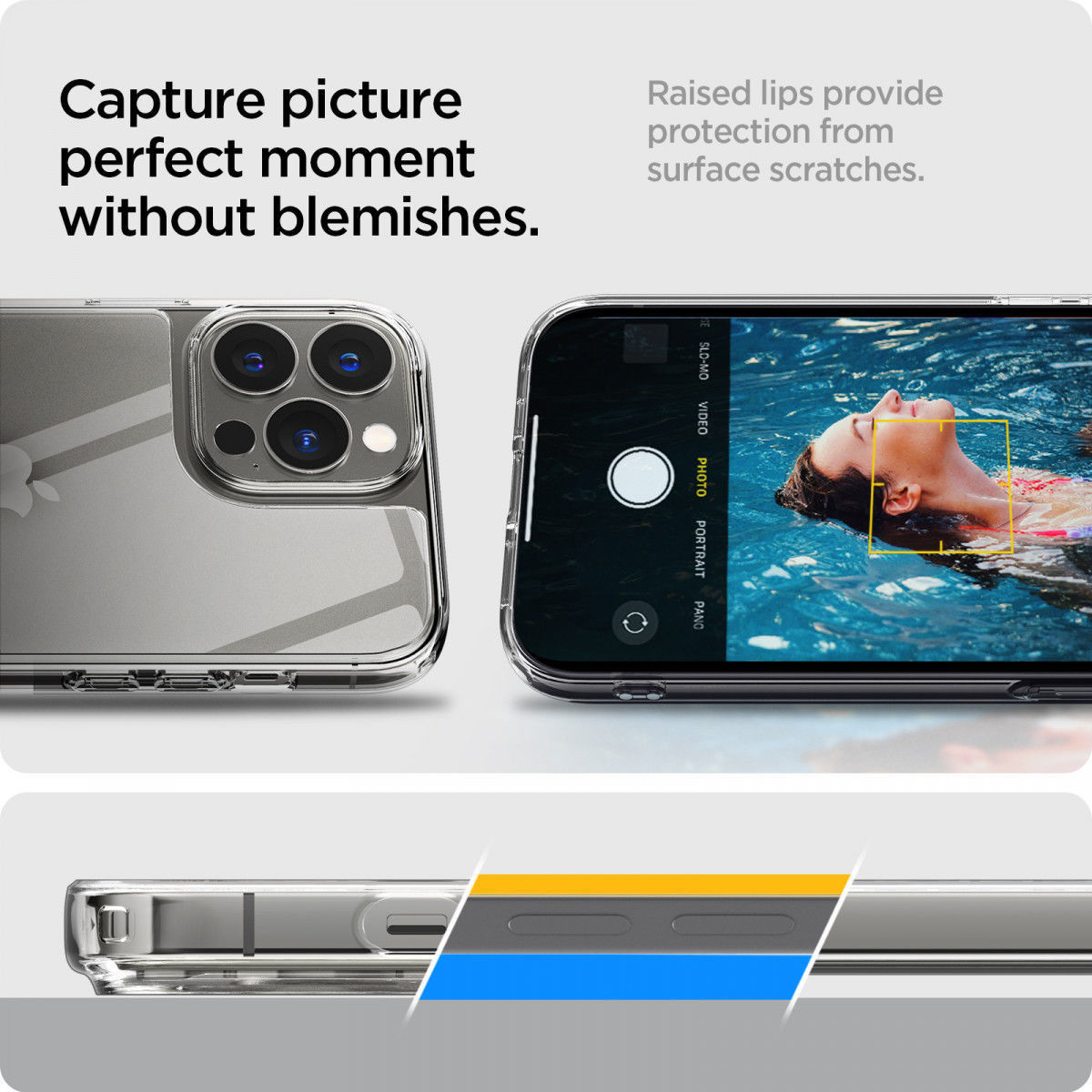 Spigen Quartz Hybrid Apple iPhone 13 Pro Hoesje Transparant afbeelding 5