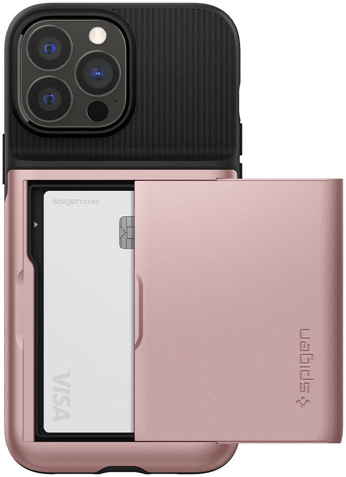 Spigen Slim Armor CS Apple iPhone 13 Pro Hoesje Roze Goud afbeelding 1