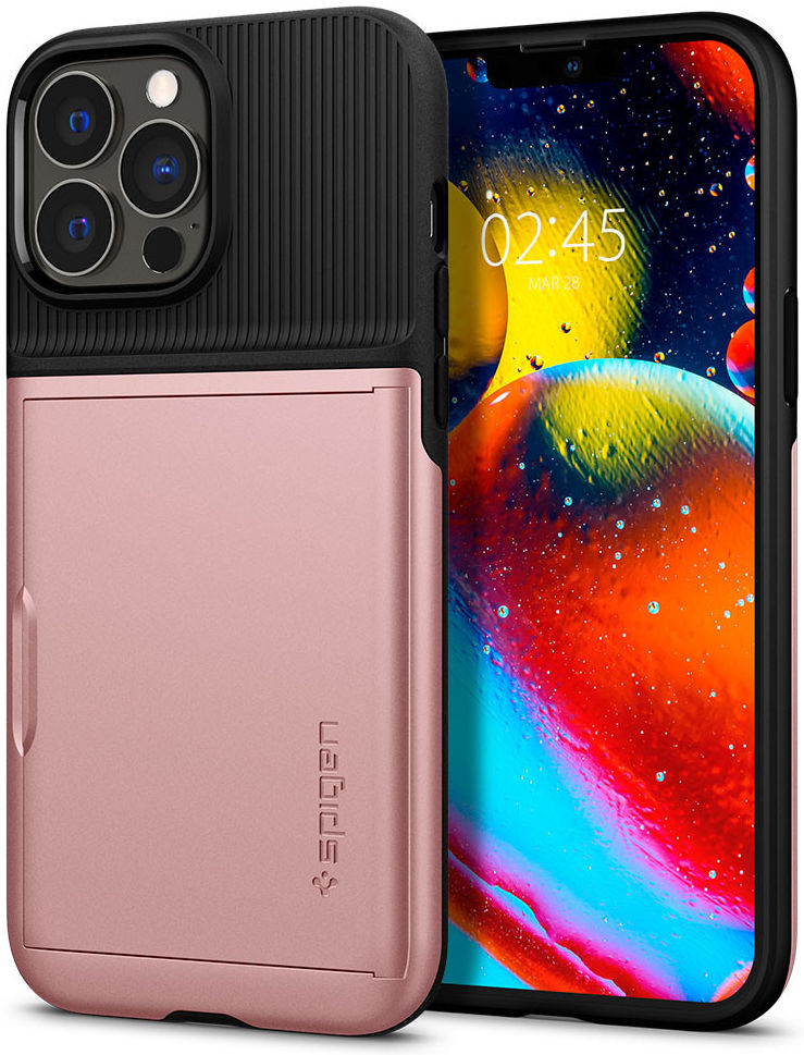 Spigen Slim Armor CS Apple iPhone 13 Pro Hoesje Roze Goud afbeelding 11
