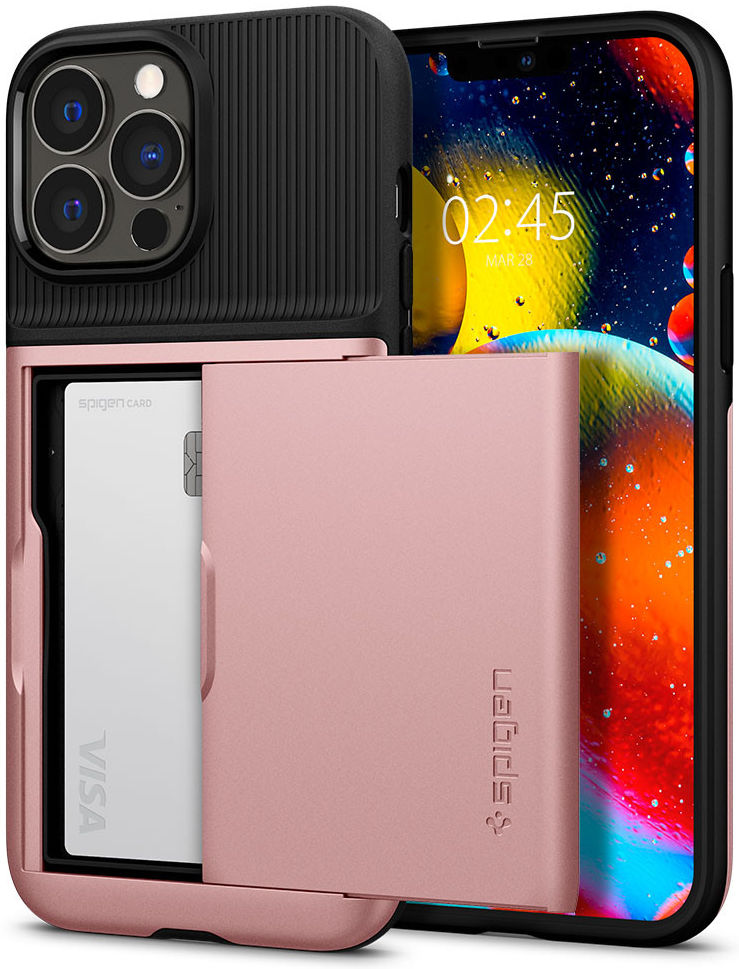 Spigen Slim Armor CS Apple iPhone 13 Pro Hoesje Roze Goud afbeelding 12