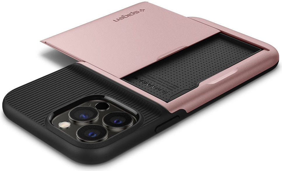 Spigen Slim Armor CS Apple iPhone 13 Pro Hoesje Roze Goud afbeelding 3