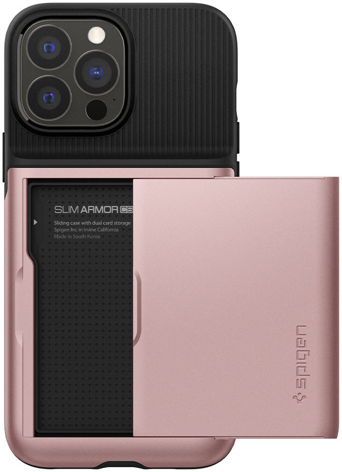 Spigen Slim Armor CS Apple iPhone 13 Pro Hoesje Roze Goud afbeelding 7