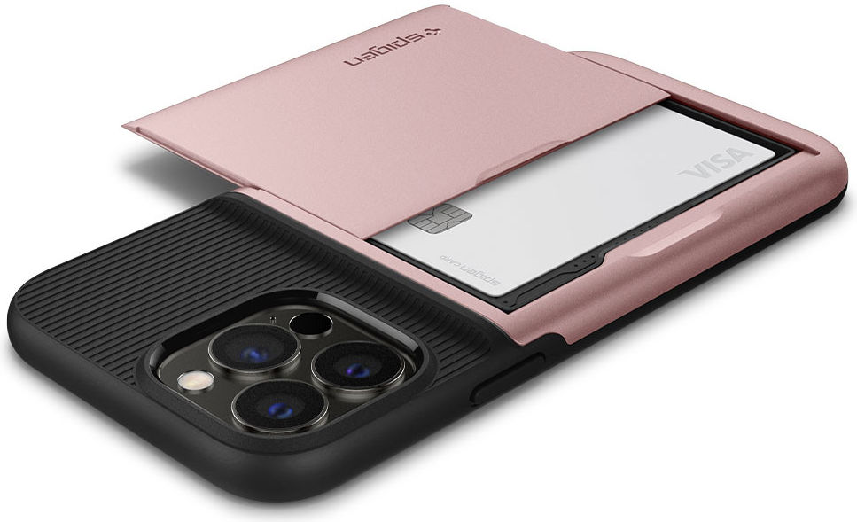 Spigen Slim Armor CS Apple iPhone 13 Pro Hoesje Roze Goud afbeelding 9
