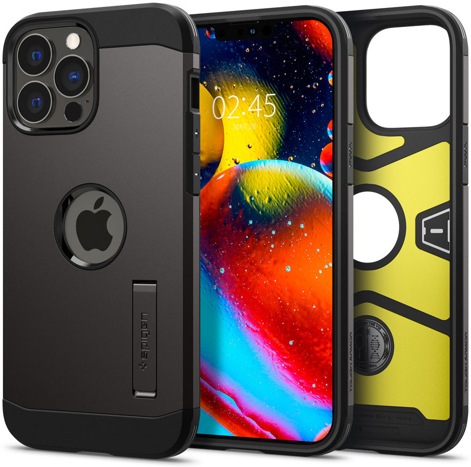 Spigen Tough Armor Apple iPhone 13 Pro Hoesje Gunmetal afbeelding 1