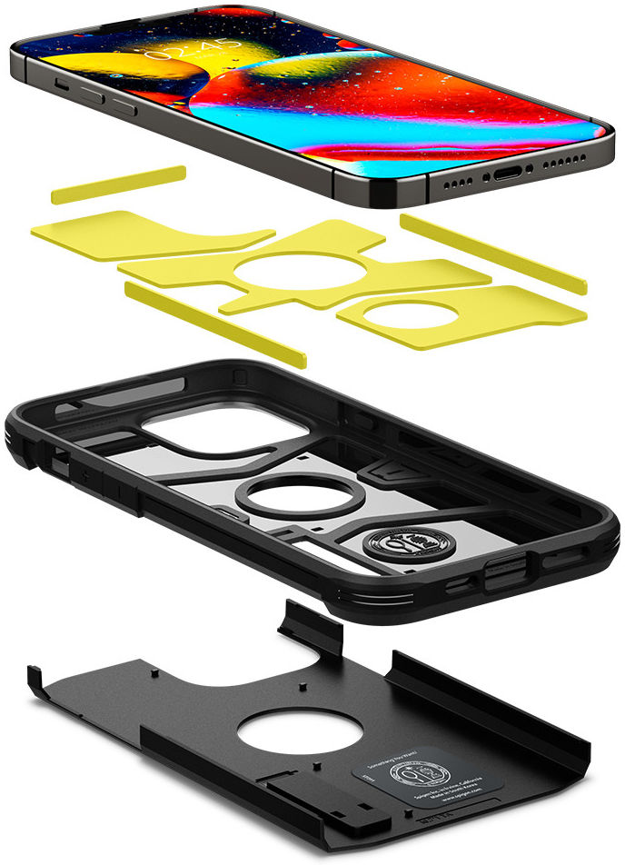 Spigen Tough Armor Apple iPhone 13 Pro Hoesje Gunmetal afbeelding 8