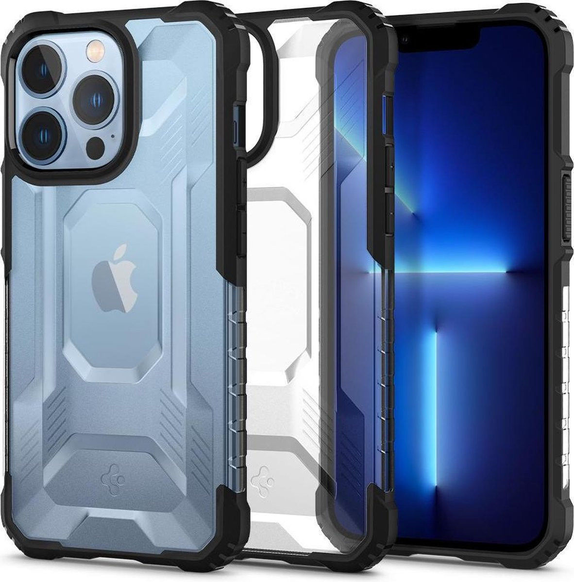 Spigen Nitro Force Apple iPhone 13 Pro Hoesje Frosted Transparant afbeelding 2