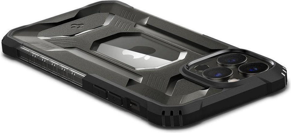 Spigen Nitro Force Apple iPhone 13 Pro Hoesje Frosted Transparant afbeelding 6