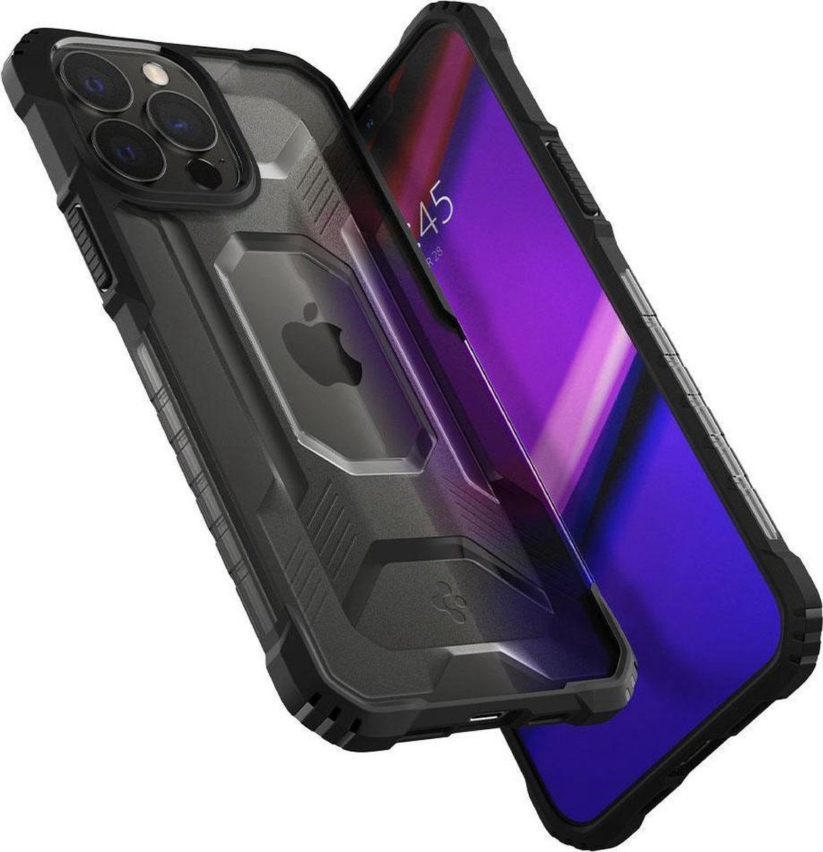 Spigen Nitro Force Apple iPhone 13 Pro Hoesje Frosted Transparant afbeelding 8