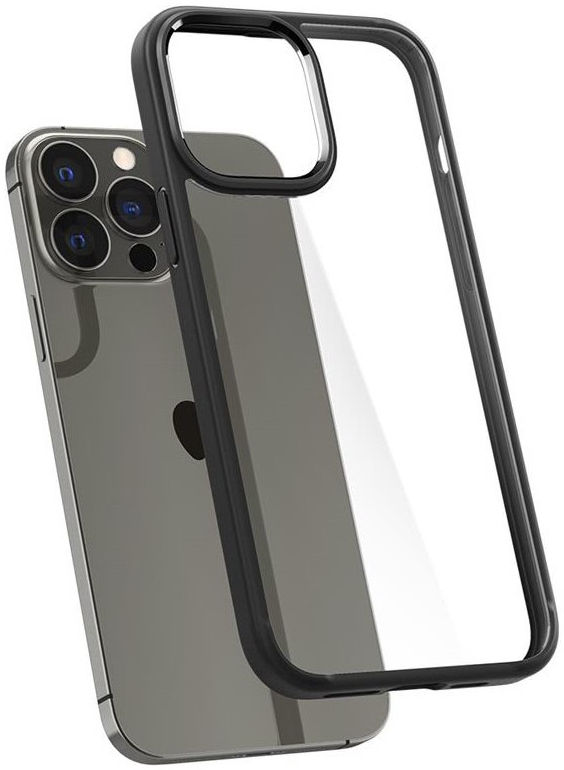 Spigen Crystal Hybrid Apple iPhone 13 Pro Hoesje Zwart afbeelding 3