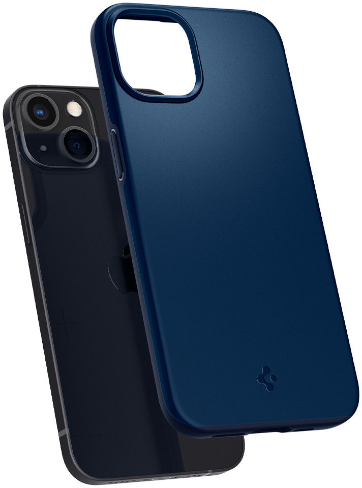 Spigen Thin Fit Apple iPhone 13 Mini Ultra Dun Hoesje Blauw afbeelding 2