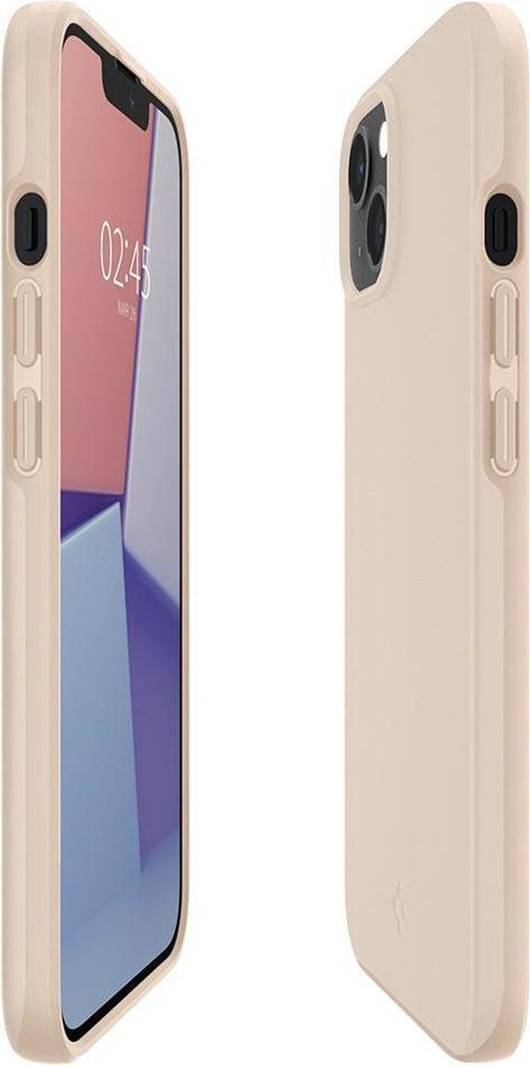 Spigen Thin Fit Apple iPhone 13 Mini Ultra Dun Hoesje Beige afbeelding 4