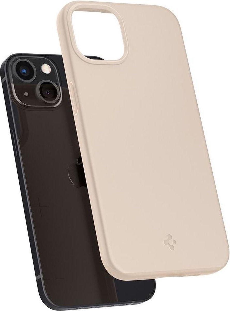 Spigen Thin Fit Apple iPhone 13 Mini Ultra Dun Hoesje Beige afbeelding 2