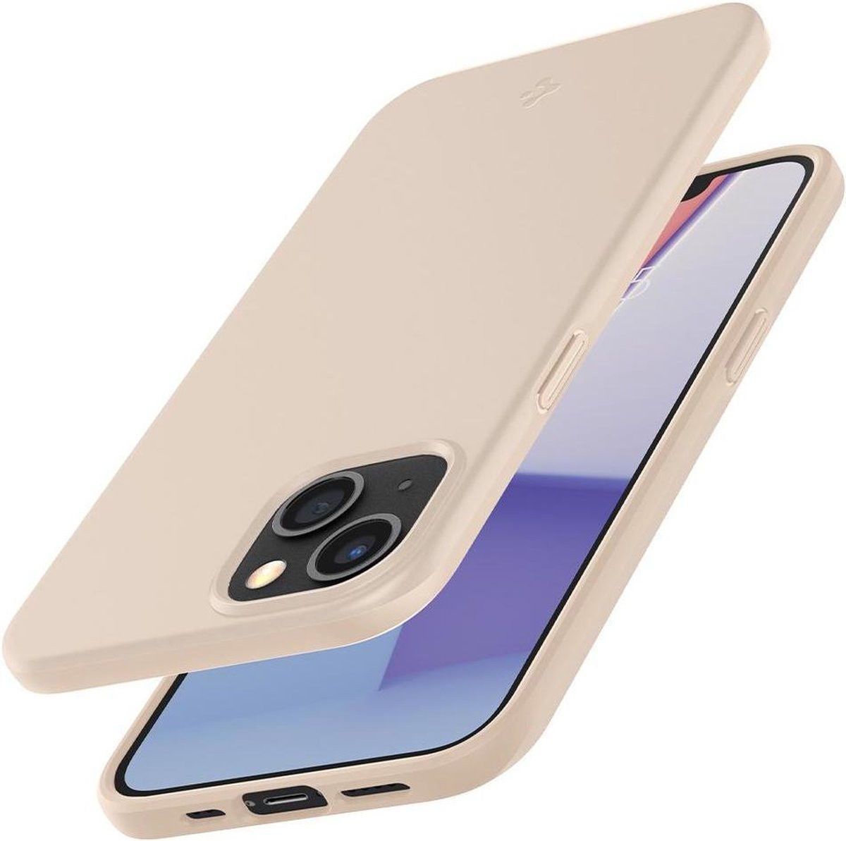 Spigen Thin Fit Apple iPhone 13 Mini Ultra Dun Hoesje Beige afbeelding 5