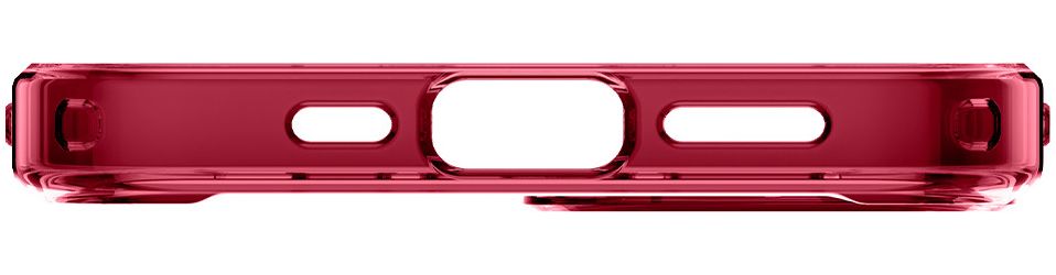 Spigen Ultra Hybrid Apple iPhone 13 Mini Hoesje Transparant/Rood afbeelding 12