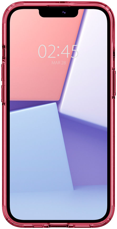 Spigen Ultra Hybrid Apple iPhone 13 Mini Hoesje Transparant/Rood afbeelding 10