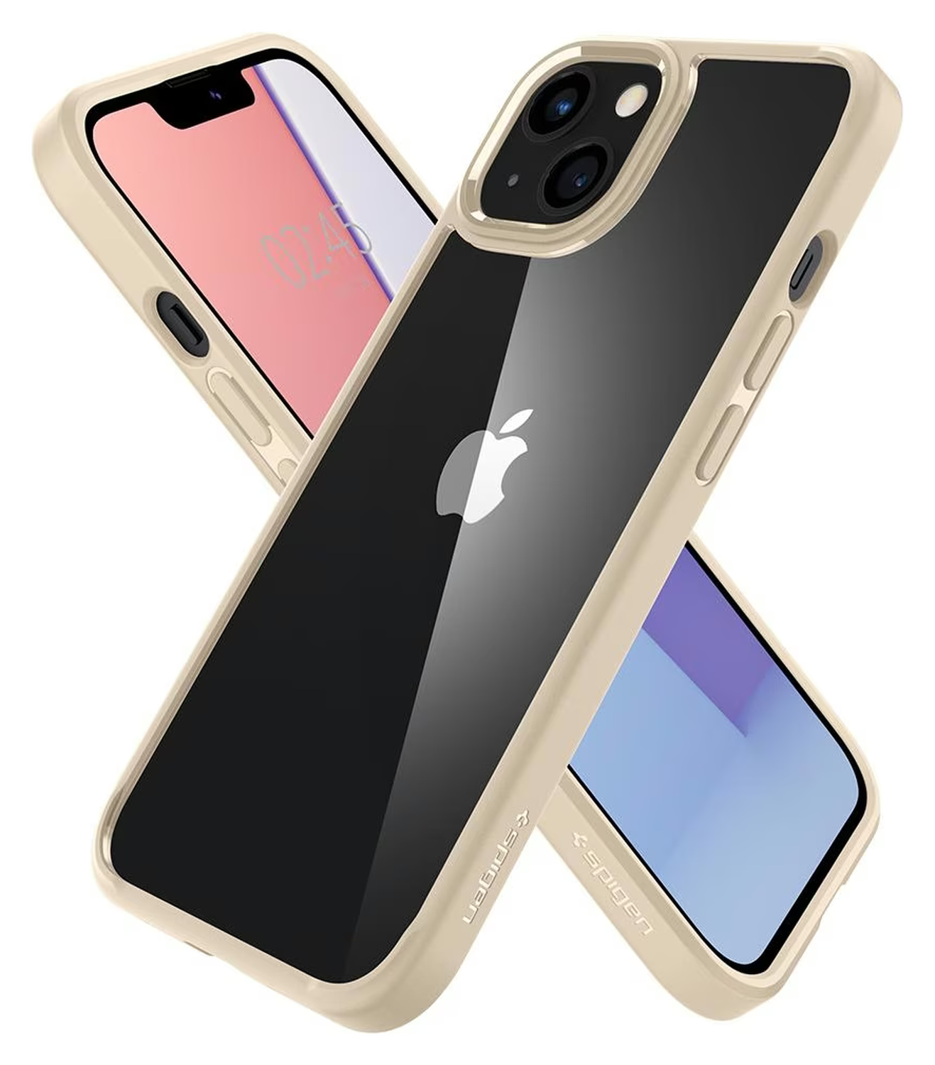 Spigen Ultra Hybrid Apple iPhone 13 Mini Hoesje Transparant/Beige afbeelding 2