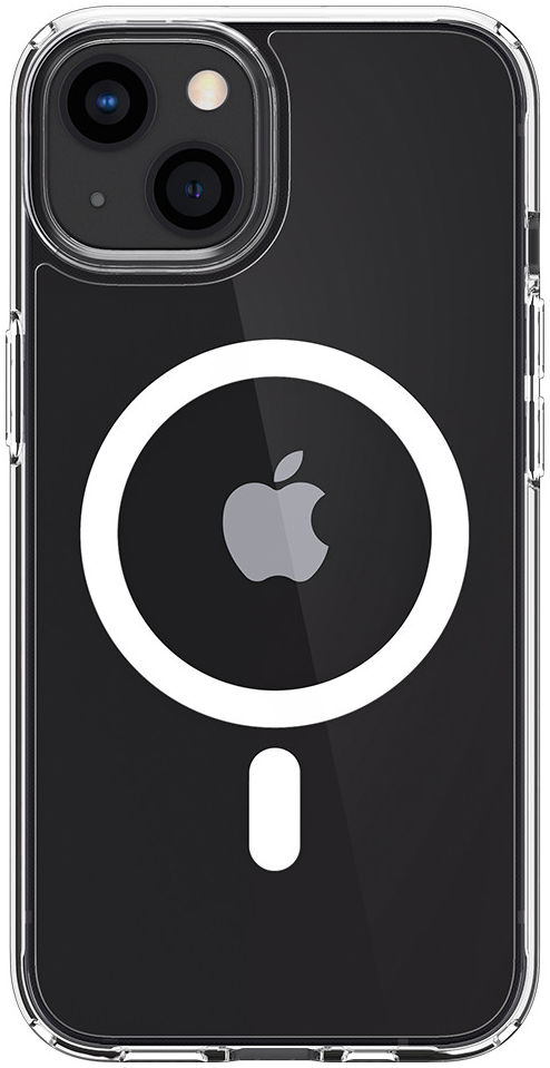 Spigen Ultra Hybrid iPhone 13 Mini Hoesje MagSafe Transparant/Wit afbeelding 2