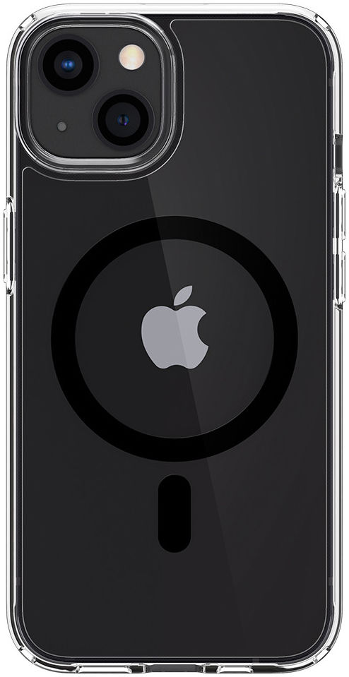 Spigen Ultra Hybrid iPhone 13 Mini Hoesje MagSafe Transparant/Zwart afbeelding 2