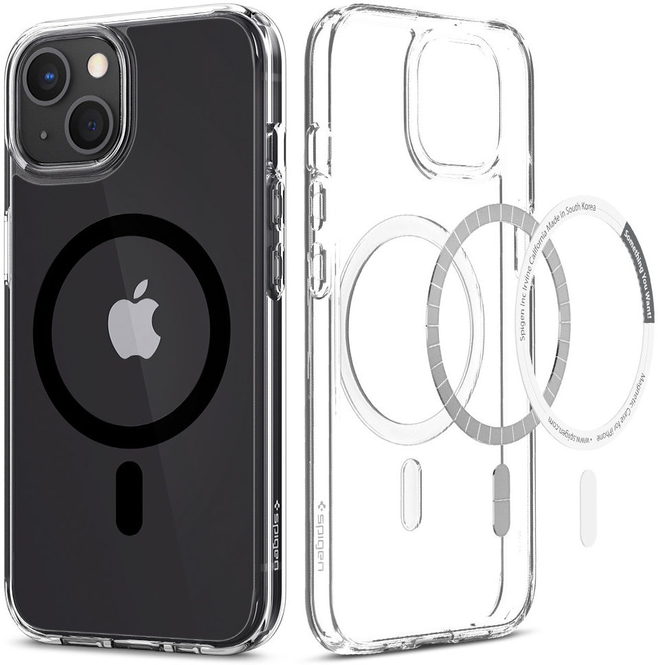 Spigen Ultra Hybrid iPhone 13 Mini Hoesje MagSafe Transparant/Zwart afbeelding 8
