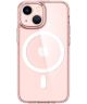 Spigen Ultra Hybrid iPhone 13 Mini Hoesje MagSafe Transparant/Roze