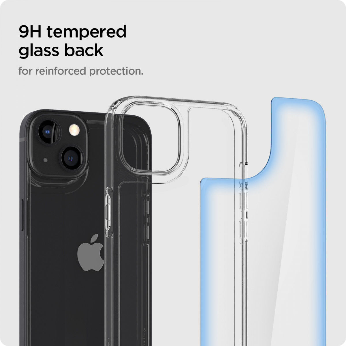 Spigen Quartz Hybrid Apple iPhone 13 Mini Hoesje Transparant afbeelding 4