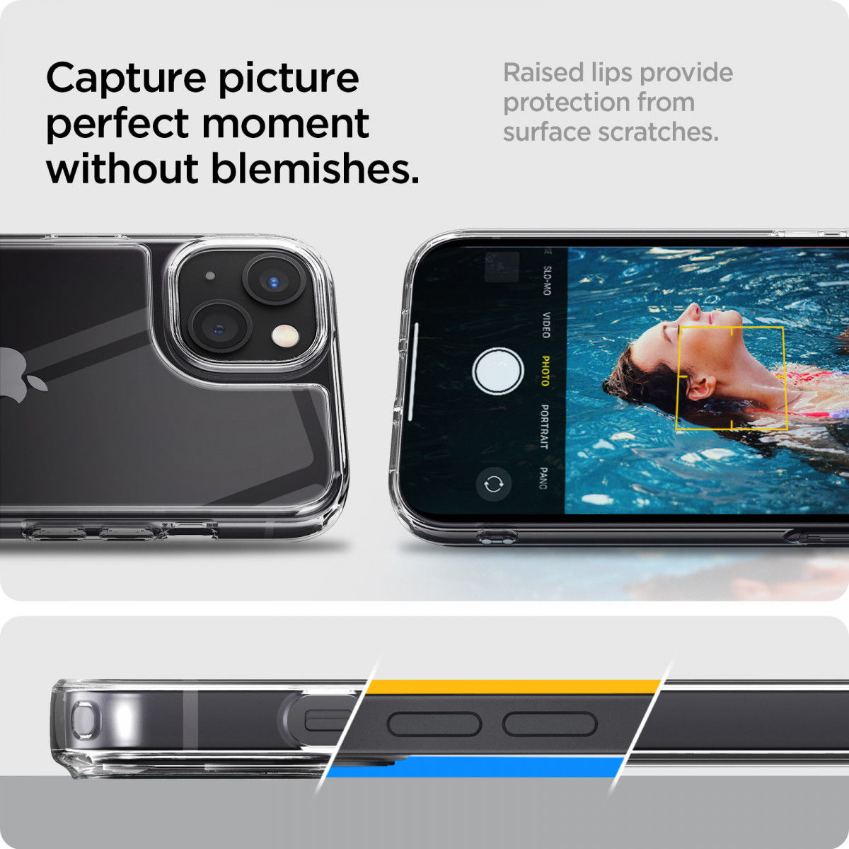 Spigen Quartz Hybrid Apple iPhone 13 Mini Hoesje Transparant afbeelding 6