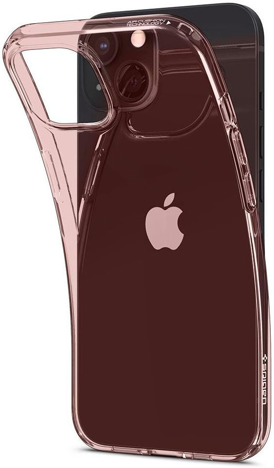Spigen Crystal Flex Apple iPhone 13 Mini Hoesje Transparant Roze afbeelding 2