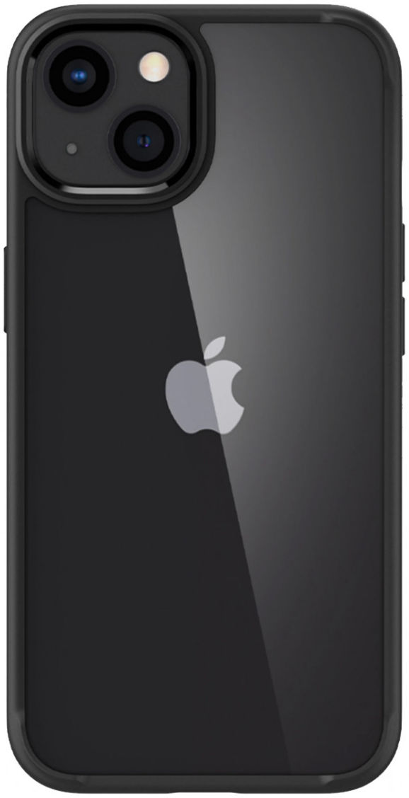 Spigen Crystal Hybrid  Apple iPhone 13 Mini Hoesje Transparant Zwart afbeelding 2