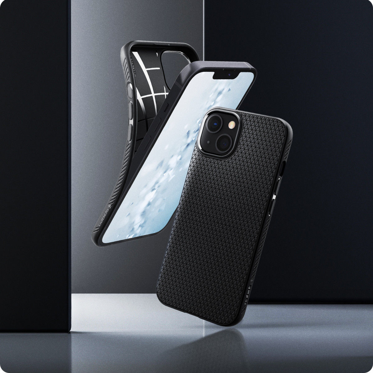 Spigen Liquid Air Apple iPhone 13 Hoesje Flexibele Back Cover Zwart afbeelding 17