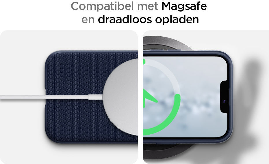 Spigen Liquid Air Apple iPhone 13 Hoesje Flexibele Back Cover Blauw afbeelding 9