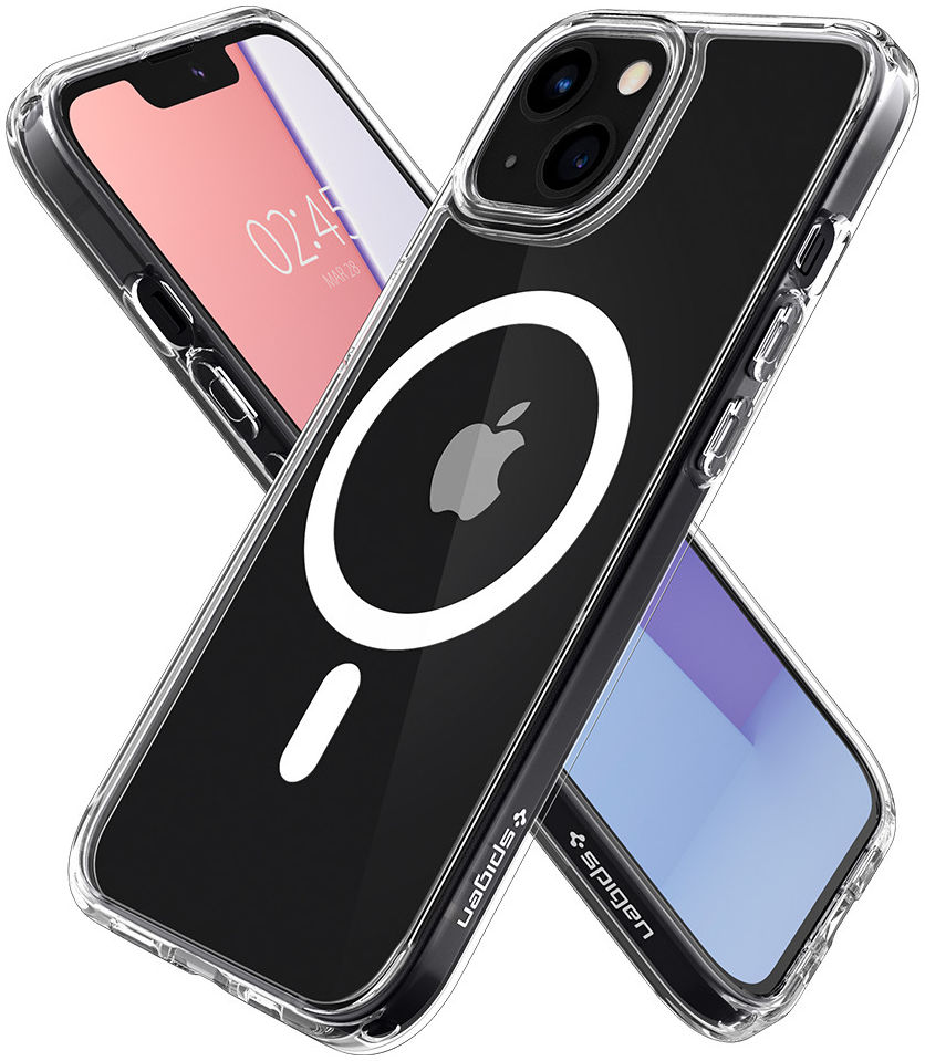 Spigen Ultra Hybrid iPhone 13 Hoesje MagSafe Transparant/Wit afbeelding 2