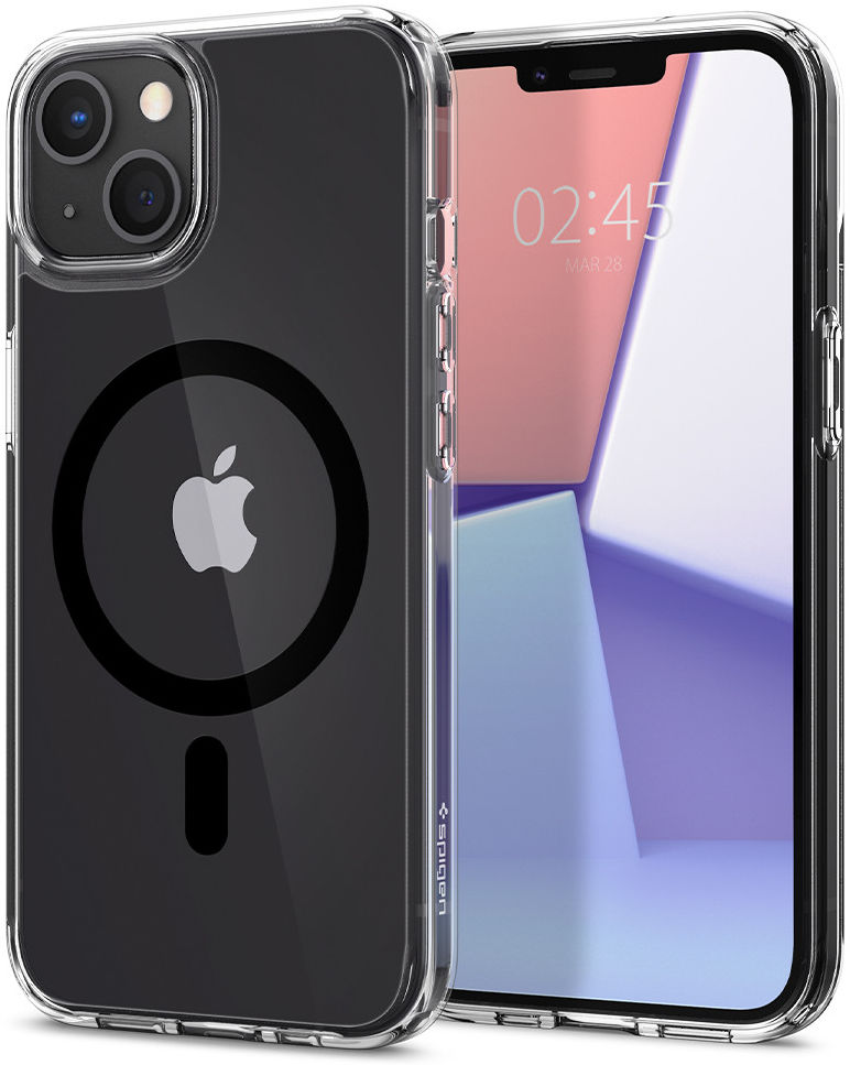 Spigen Ultra Hybrid iPhone 13 Hoesje MagSafe Transparant/Zwart afbeelding 2