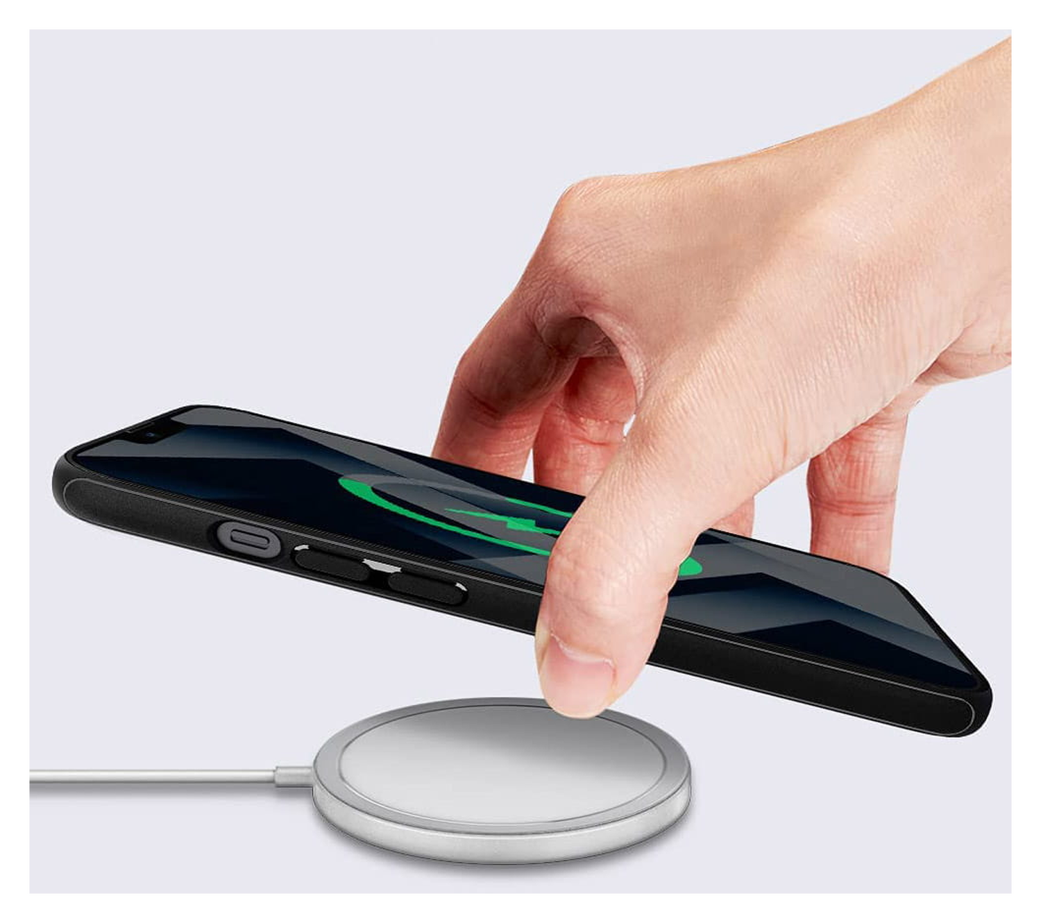Spigen Mag Armor iPhone 13 Hoesje voor Apple MagSafe Zwart afbeelding 6