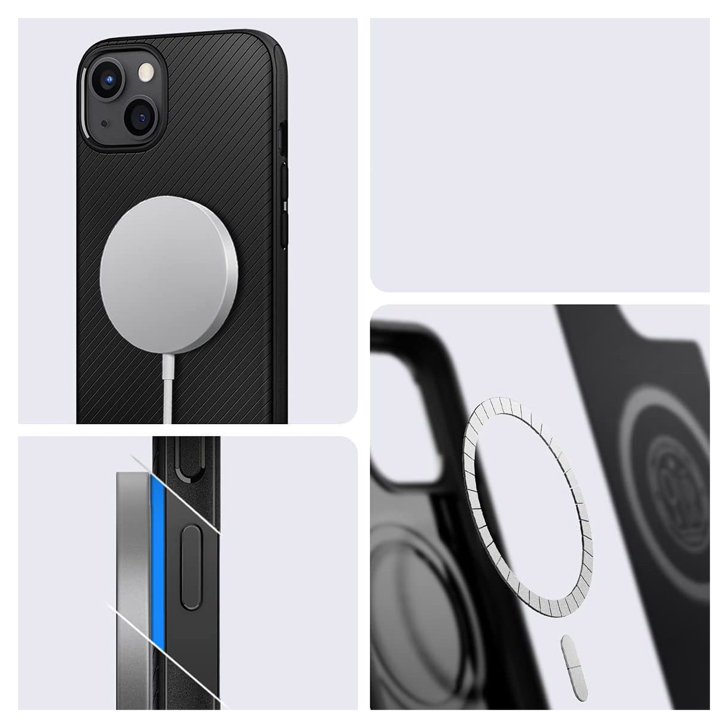 Spigen Mag Armor iPhone 13 Hoesje voor Apple MagSafe Zwart afbeelding 3