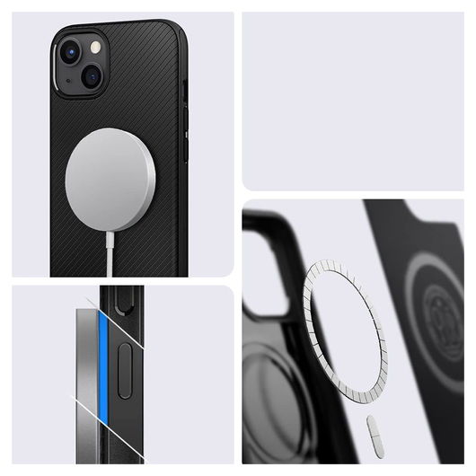Spigen Mag Armor iPhone 13 Hoesje voor Apple MagSafe Zwart afbeelding 3