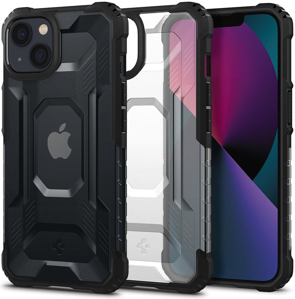 Spigen Nitro Force Apple iPhone 13 Hoesje Frosted Transparant afbeelding 1