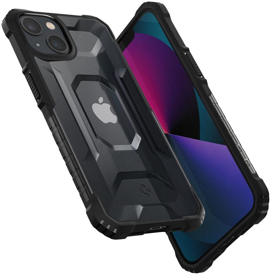 Spigen Nitro Force Apple iPhone 13 Hoesje Frosted Transparant afbeelding 2