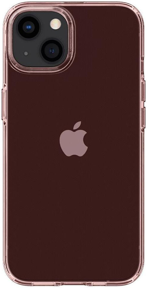 Spigen Crystal Flex Apple iPhone 13 Hoesje Transparant Roze afbeelding 1