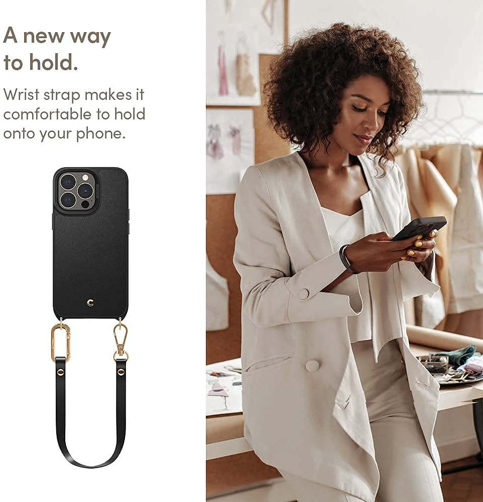 Spigen Cyrill Classic Charm Apple iPhone 13 Pro Hoesje Zwart afbeelding 6