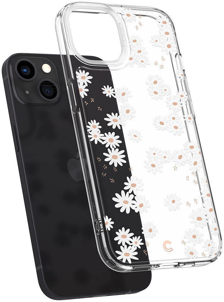 Spigen Cyrill Cecile Apple iPhone 13 Hoesje White Daisy afbeelding 4