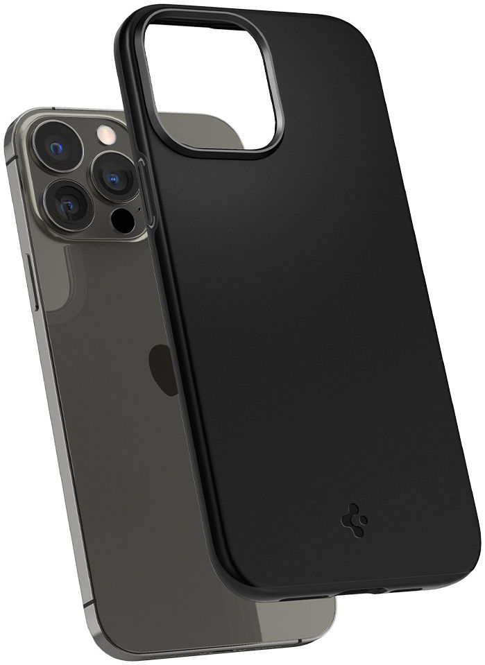 Spigen Thin Fit Apple iPhone 13 Pro Ultra Dun Hoesje Zwart afbeelding 2