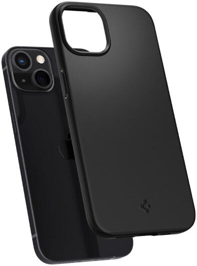 Spigen Thin Fit Apple iPhone 13 Hoesje Ultra Dun Back Cover Zwart afbeelding 3
